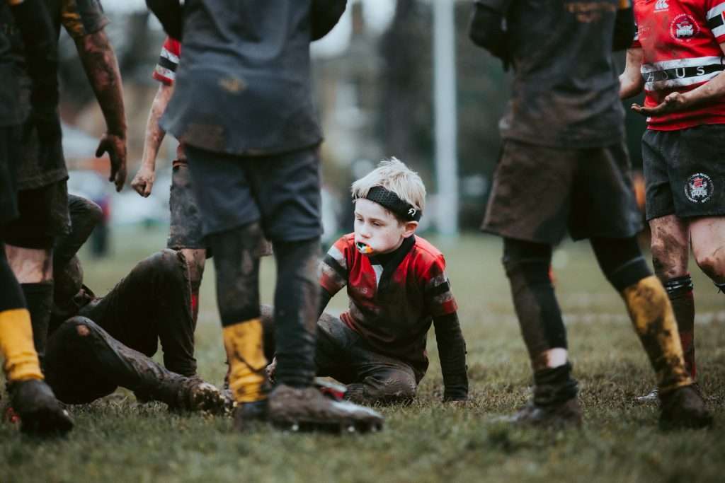 Kids rugby game