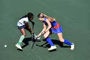 Rezon Halos® worn in girls’s hockey Image taken in South Africa shows Rezon Halos® worn in girl's hockey