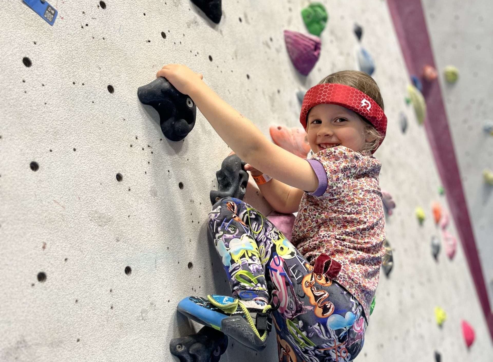 Rezon Halos® worn by a young indoor climber.