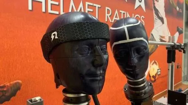 Rezon Halos® being tested using the Virginia Tech Helmet Labs STAR methodology.