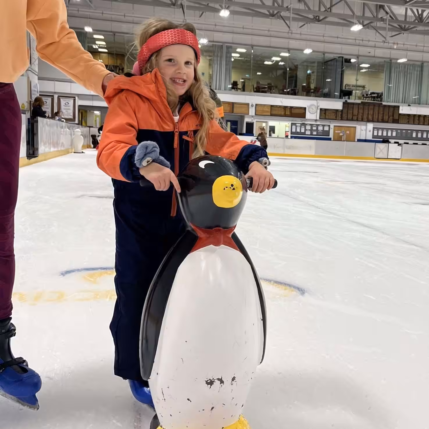 Rezon Halos® being worn for ice skating.