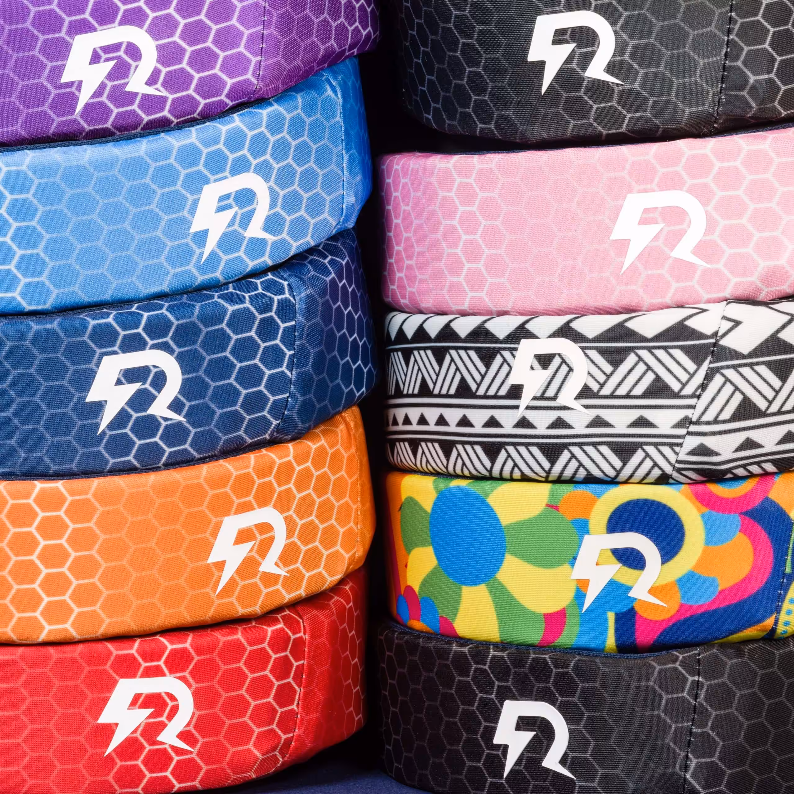 Different styles of Rezon Halos® concussion protection. Different styles of Rezon Halos® concussion protection.